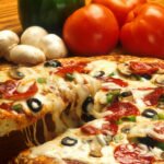 Italian Pizza Toppings, tomatoes, mushroom