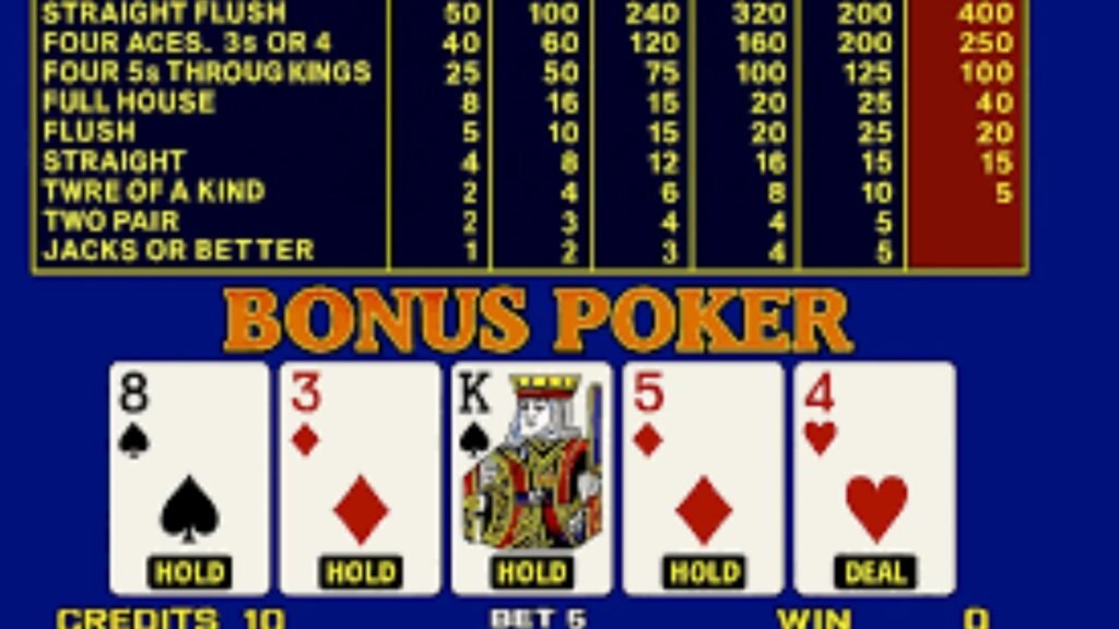 Clearing Bonuses with Video Poker Strategy