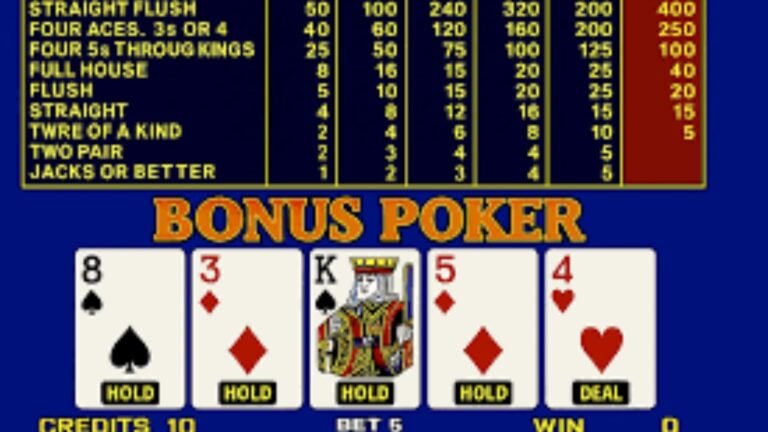 Clearing Bonuses with Video Poker Strategy